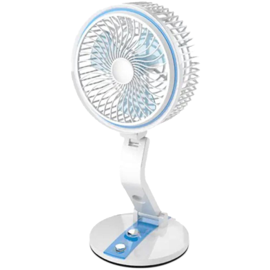 USB Rechargeable Folding Fan with LED Light 17 Inch (any color) - LR-2020